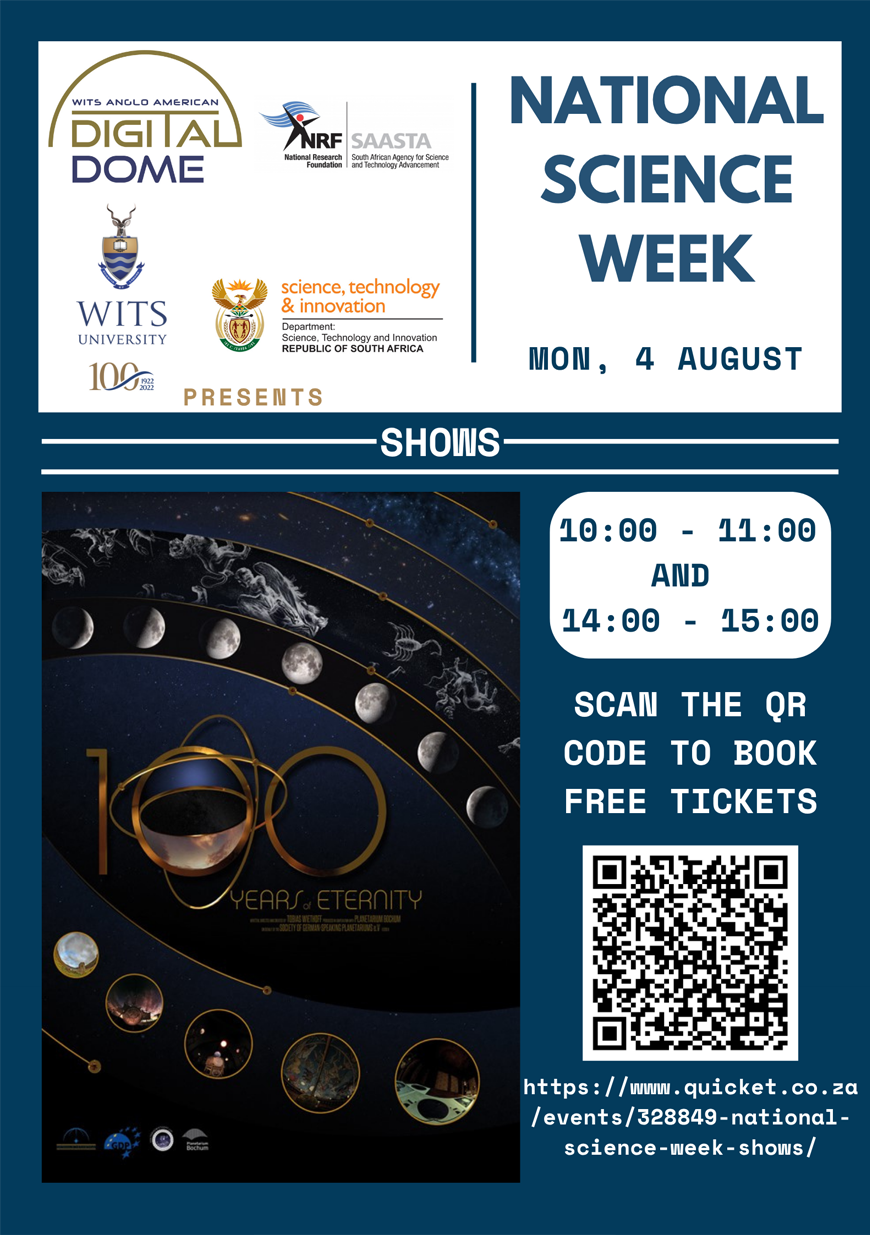 The Wits Anglo American Digital Dome celebrates National Science Week 2025